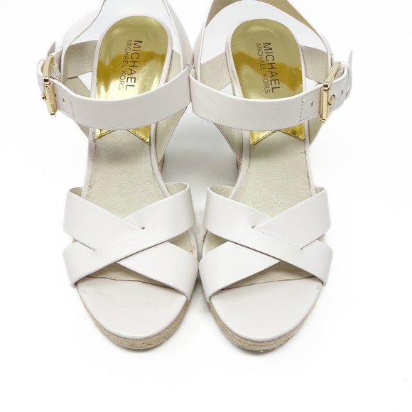 SOLD! Michael Kors Espadrilles Platform Wedge Slingback Sandals - Picture 6 of 8